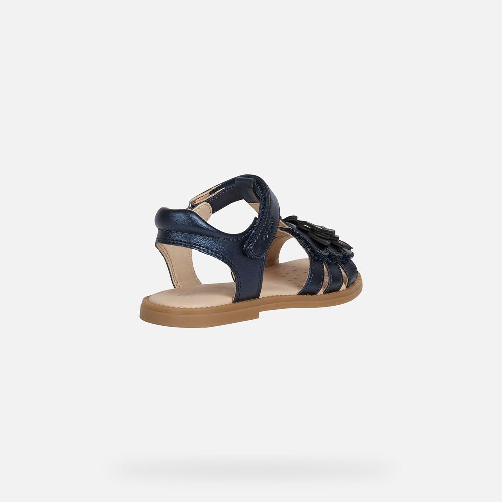 Sandalias Geox Menina Azul Marinho - Karly - ISPVX3904